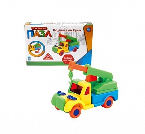 Конструктор-пазл Подъемный кран, 34 деталей (1toy, Т59945)